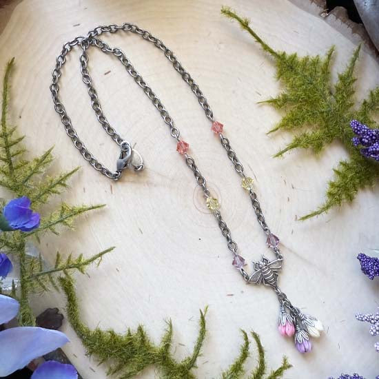 BEAUTIFUL BLOOMS Necklace - antique silver