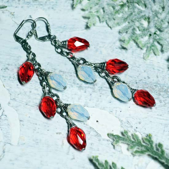 Candy Cane Lights Earrings