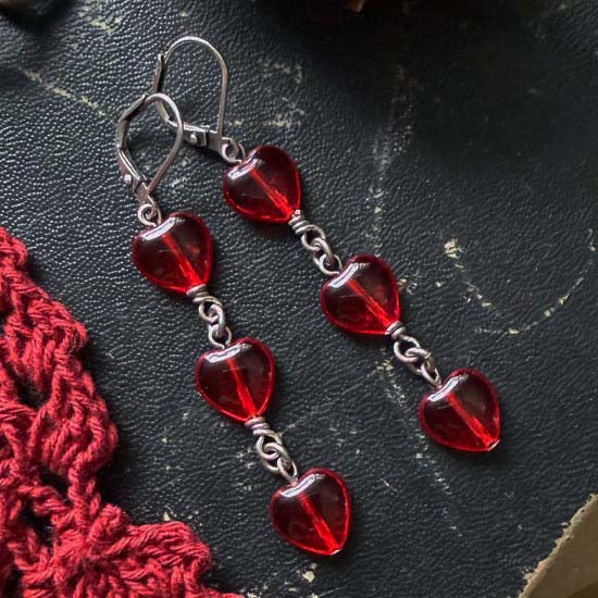 CASCADING HEARTS Earrings