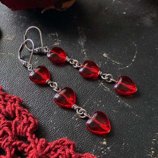 CASCADING HEARTS Earrings