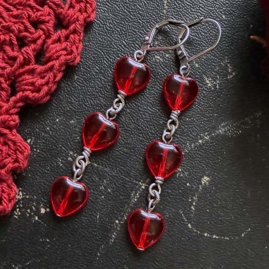 CASCADING HEARTS Earrings