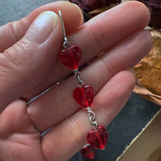 CASCADING HEARTS Earrings