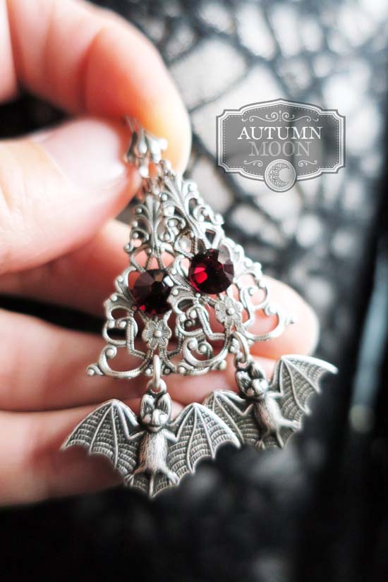 Shadows Collection: Crimson Shadows Earrings