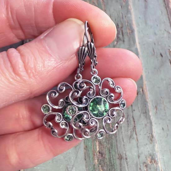 RING OF KERRY Crystal Clover Earrings
