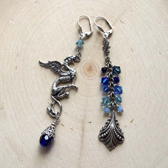 DRAGON FYRE Earrings - blue style B