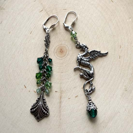 DRAGON FYRE Earrings - green