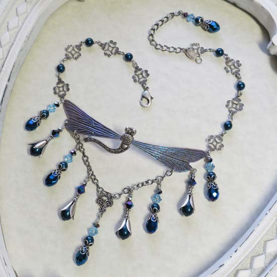 Dragonfly Lagoon - Choker Style Necklace