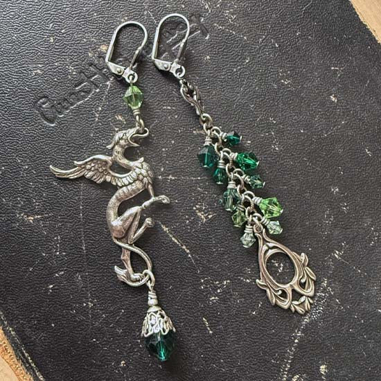 DRAGON FYRE Earrings - green