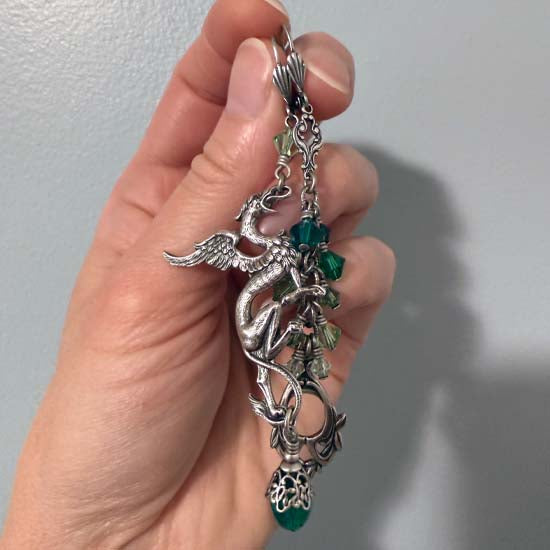 DRAGON FYRE Earrings - green