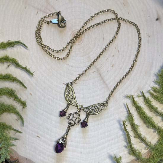 DREAMWEAVER Necklace - antique brass