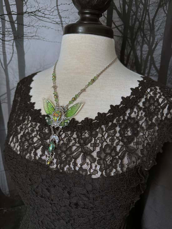 Magical Wings Necklace - Earth Fey