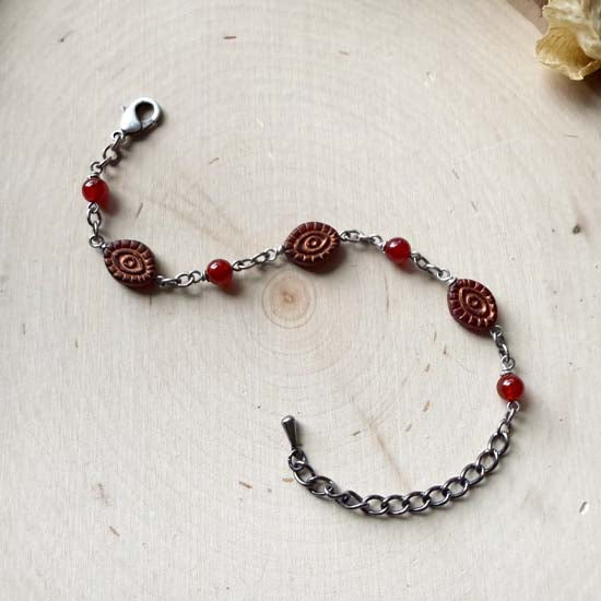 EVIL EYE Bracelet - Carnelian