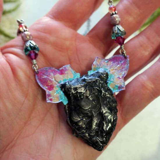 FEY PORTAL Necklace & Earrings - One of a kind set