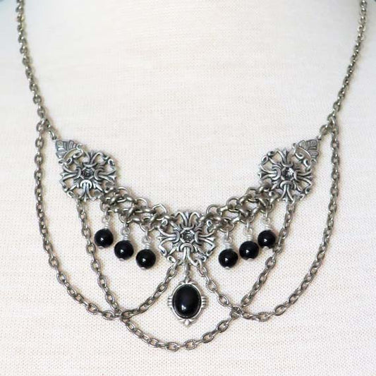 FREYA II - Necklace with Onyx Stones