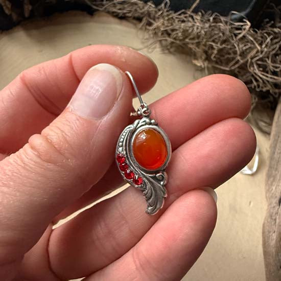 GALADRIEL Earrings - carnelian