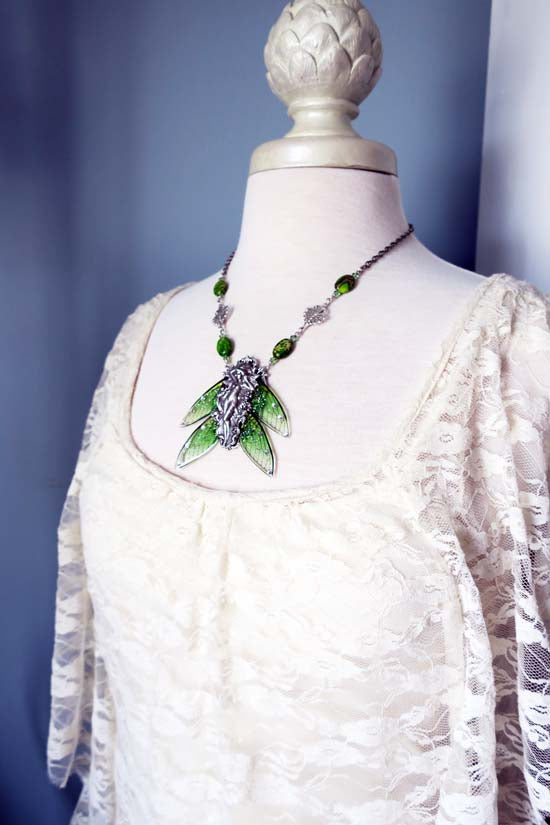 Magical Wings Necklace - Goddess of the Cicadas