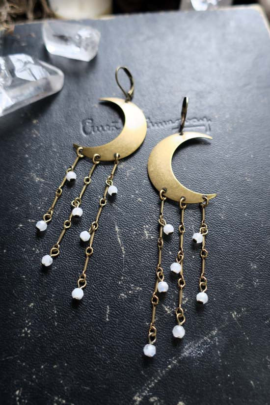 GOLDEN MOON GODDESS Earrings