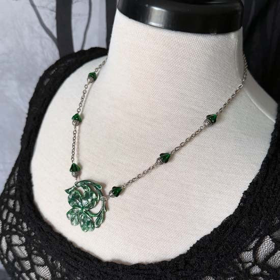 IRELAND Necklace - antique silver A