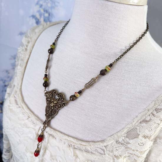 KRAMPUS Necklace - antique brass