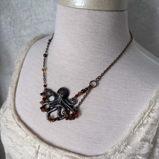 KRYSTAL KRAKEN Necklace - Autumn