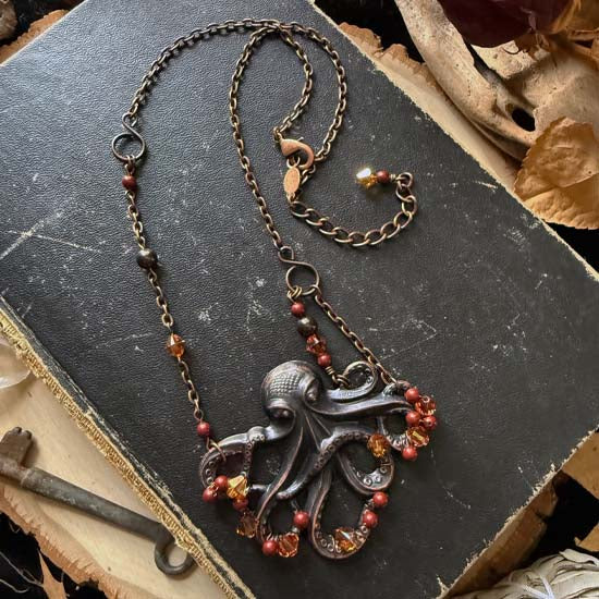 KRYSTAL KRAKEN Necklace - Autumn