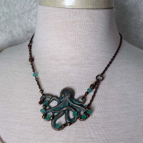 KRYSTAL KRAKEN Necklace - Deep Sea