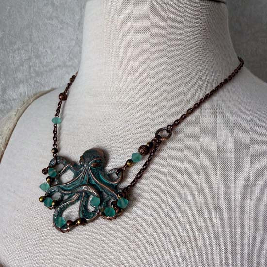 KRYSTAL KRAKEN Necklace - Deep Sea