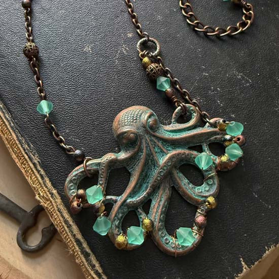 KRYSTAL KRAKEN Necklace - Deep Sea