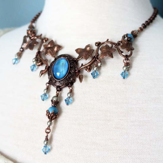 Lady of the Lake Necklace - aged copper -