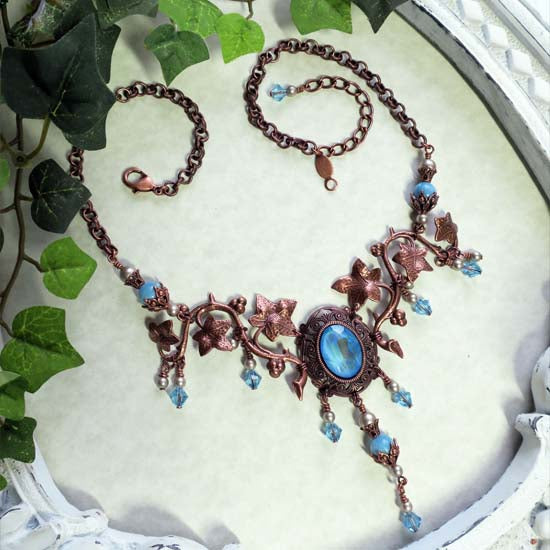 Lady of the Lake Necklace - aged copper -