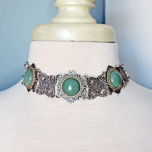 MAGICKA - Choker Style Necklace with Green Aventurine