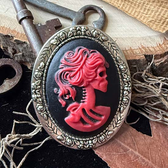 MIDNIGHT DANCE Brooch - red