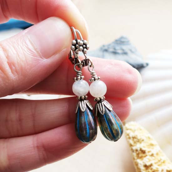 MOONSTONE MERMAID Earrings - Thetis