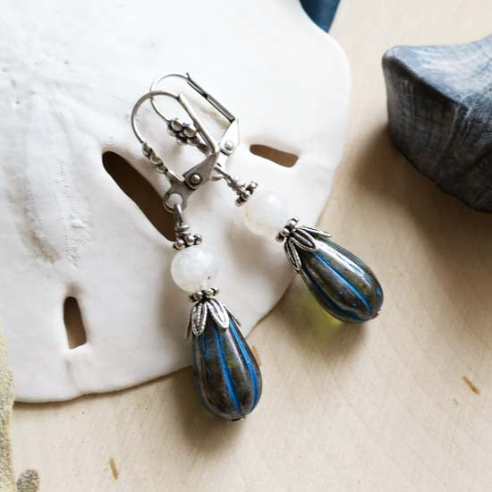 MOONSTONE MERMAID Earrings - Thetis