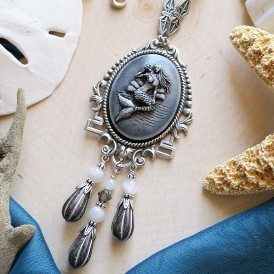 MOONSTONE MERMAID Necklace - Persephone