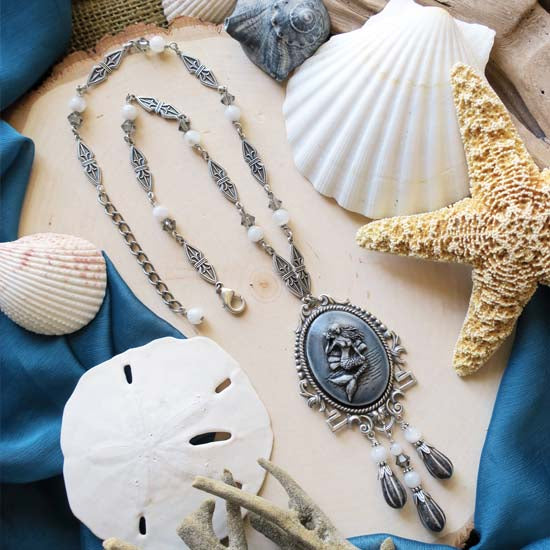MOONSTONE MERMAID Necklace - Persephone