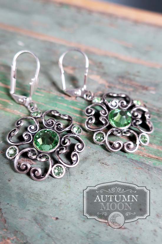 MOHER MEADOWS Crystal Clover Earrings