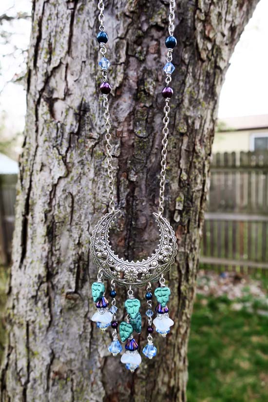 Moonflowers Necklace - OOAK