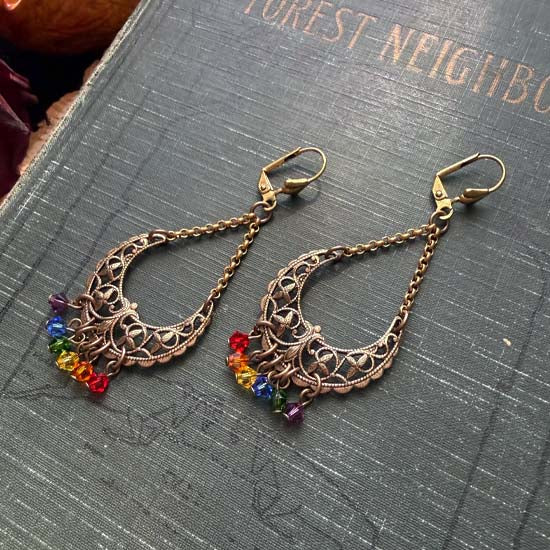 MOON PRIDE Earrings - brass