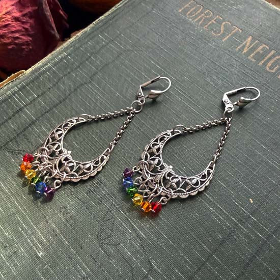MOON PRIDE Earrings - silver