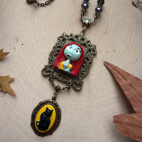 SALLY Necklace - antique brass