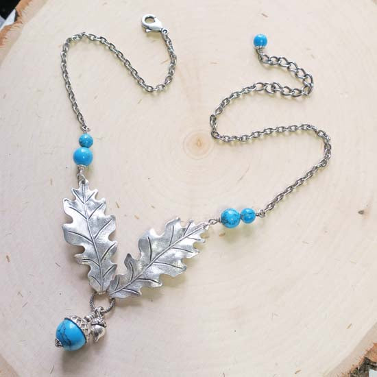 Oak + Acorn *December/Turquoise* - necklace