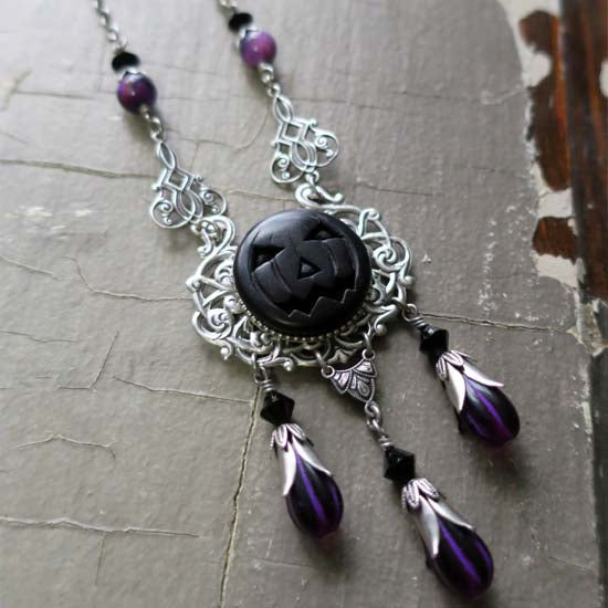 Shadow Pumpkin Necklace