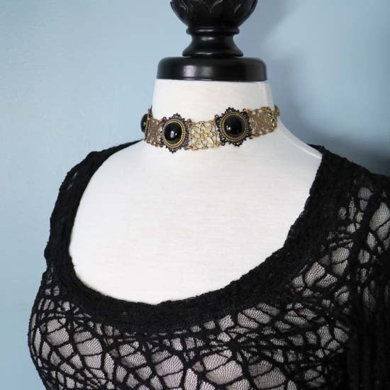 SPELLBINDING - Choker Style Necklace with Onyx