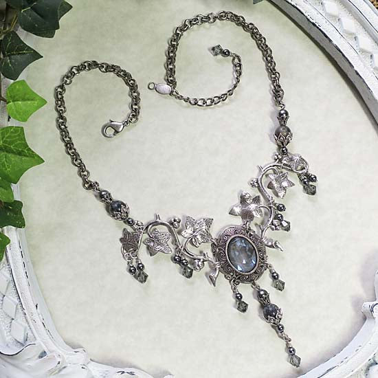 Storm Fae Necklace - aged silver