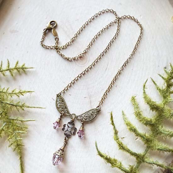 SUGAR FAE Necklace - antique brass