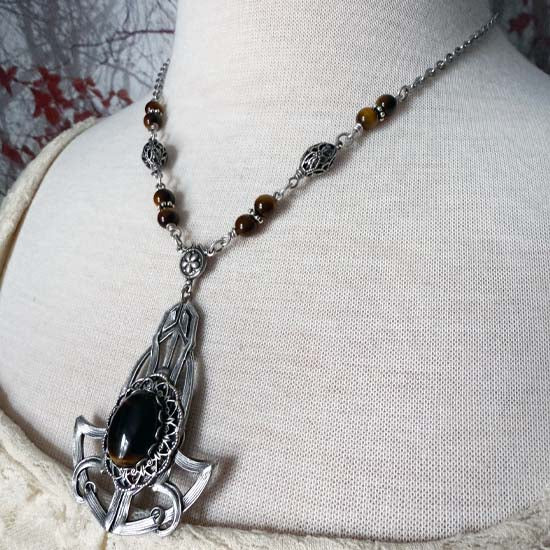 THOR'S HAMMER Necklace - Tiger Eye