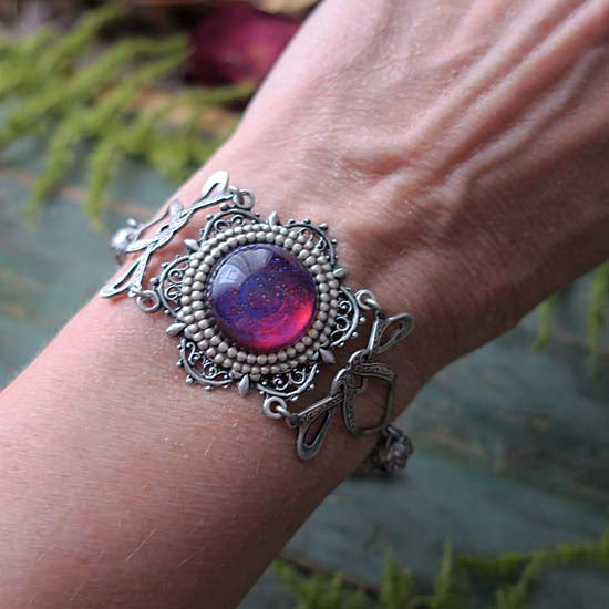 VICTORIA Bracelet - silver - Dragon's Breath Glass