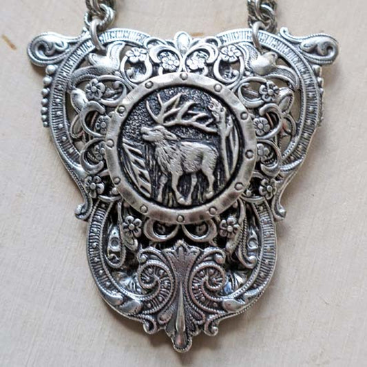Wild Stag Shield Necklace