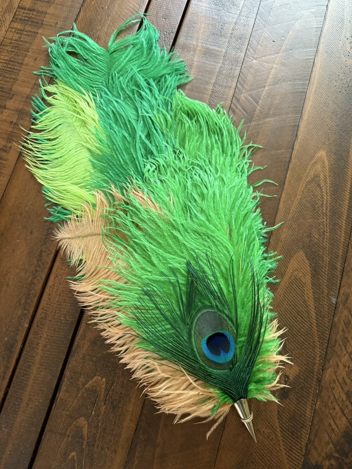 FEATHER HAT PIN - Large - A